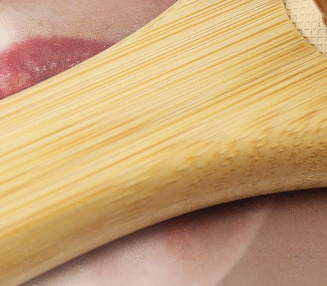 bamboo hair comb round big size - Image 3