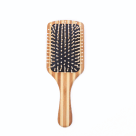 bamboo hair brush large paddle square