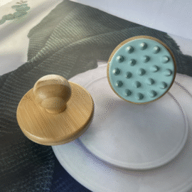 Bamboo Shampoo Scalp Brush Circle