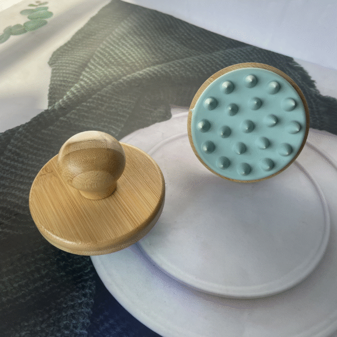 Bamboo Shampoo Scalp Brush Circle