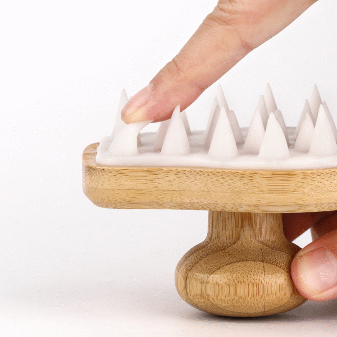 Bamboo Shampoo Scalp Brush - Image 2