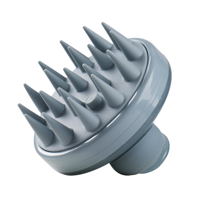 silicone shampoo hair brush with string - Image 3