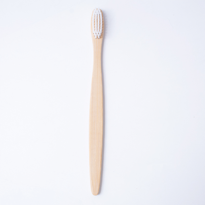 flat bamboo toothbrush