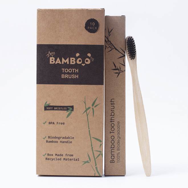 flat bamboo toothbrush - Image 3