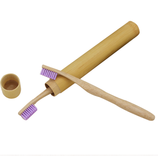bamboo toothbrush ergonomic handle - Image 2