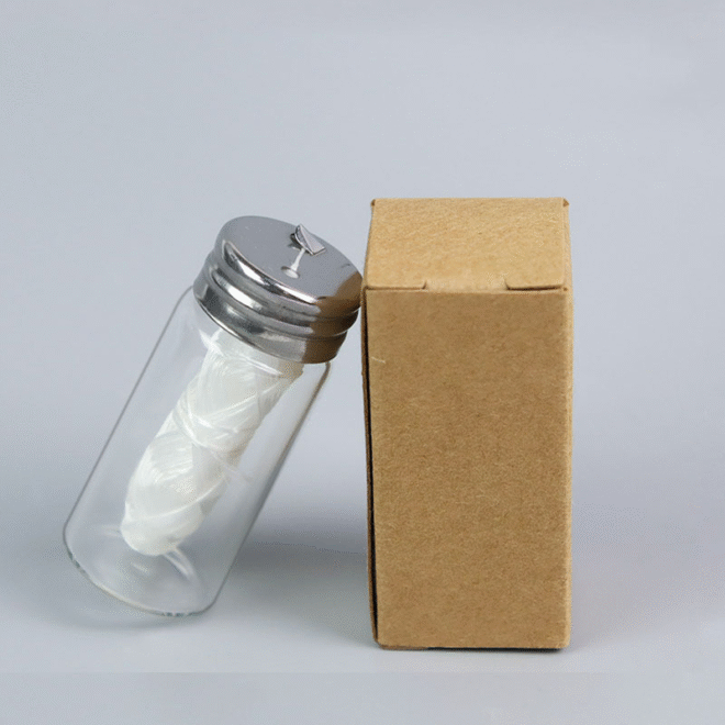 dental floss glass jar - Image 2
