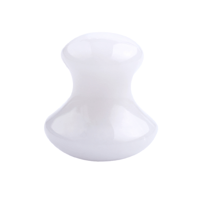 mushroom facial GUA SHA white