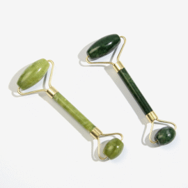 jade GUA SHA roller green