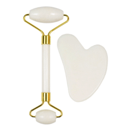 jade GUA SHA set white
