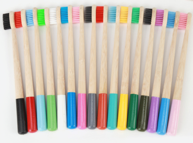 bamboo toothbrush-small round